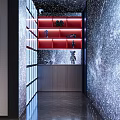 Modern Luxury Beauty Salon Reception Interior With Unique Starry Ceiling And Exquisite Lobby Design
