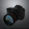 Canon EOS Digital Camera With Professional Lens For Photography Enthusiasts