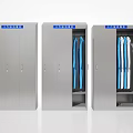 Commercial Metal Storage Cabinets For Blue Uniforms In Business Settings