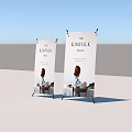 Two Display Shelves With THE KINFOLK ISSUE Text And Person Image Setup