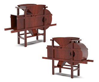 Modern Valley Fan Agricultural Rice Peeling Machine 3d model