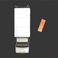 Functional EMS Ambulance For Medical Care With Emergency Lights And Stretcher