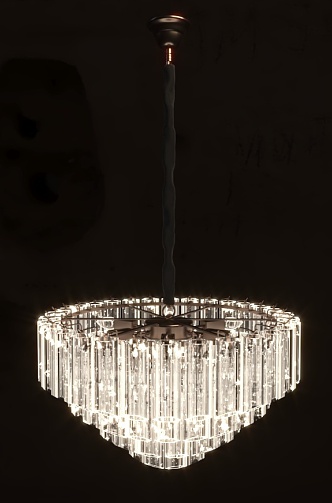 Light Luxury Crystal Lamp 3d model