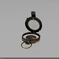 Vintage Open Compass With Brass Casing Glass Cover And Classic Design