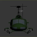 Green Army Helicopter With Classic Military Design And Detailed Exterior Features
