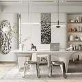 Modern study 3d model