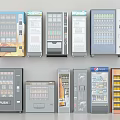 Various Commercial Beverage Display Refrigerators With Different Models And Designs 3d model