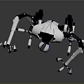 Industrial Robot Single Wheel Robot Double Wheel Robot Assistant Small Robot 3d model