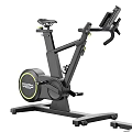 SPINWAY Black Spin Bike with Yellow Accents and Digital Display for Home Gym Fitness