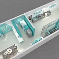 Modern Laundry Shop Storefront With Glass Door And Clothing Shoe Care Services
