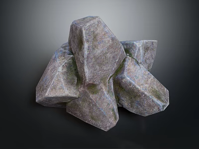 Natural Stone And Solid Wood Elements For Rustic Home Decor Projects 3d model