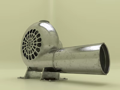 modern blower drum machine 3d model