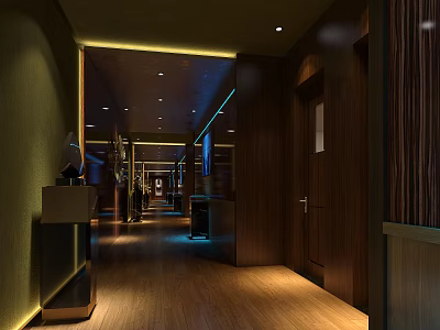 Modern aisle access 3d model