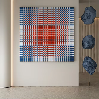 modern decorative painting 3d model