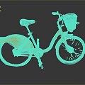 Stylish Orange Bicycle with Black Seat Front Basket and Yellow Fender Featuring Green Cycle Logo