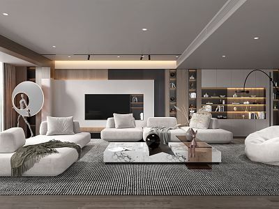 modern living room model