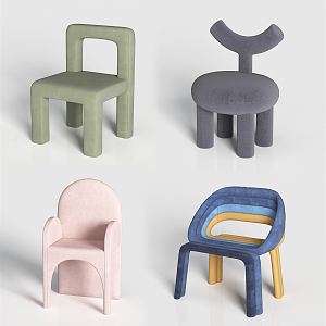 Modern Children's Chair Children's Leisure Chair Children's Small Bench Children's Small Chair Fabric Children's Chair 3d model