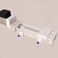 Industrial Linear Guide Rail System With Metal Frame Electric Motor And Sliding Block