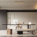Modern study 3d model