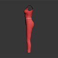 Red One Shoulder Jumpsuit Featuring Slim Fit Design And Stylish Silhouette