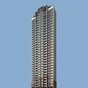 Residential High-rise Residential 3d model