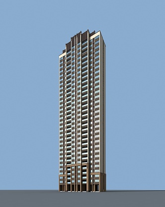 Residential High-rise Residential 3d model