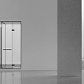 Modern Minimalist Decorative Ornament Set With Glass Accents And Metal Frame For Elegant Interior
