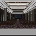 Spacious Elegant Business Conference Room With Professional Presentation Facilities And Comfortable Well Arranged Seats