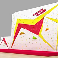 Colorful Climbing Wall Sports Equipment With Grip Holds For Event Park