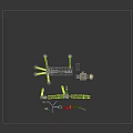 Industrial Functional Vehicles With Conveyor Systems Mechanical Arms And Material Handling Equipment