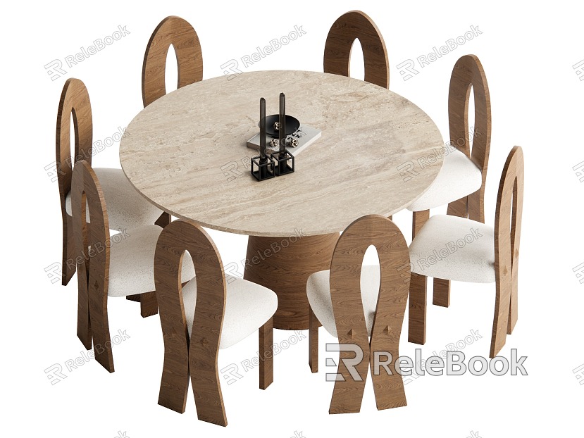 Quiet Wind Dining Table and Chair model