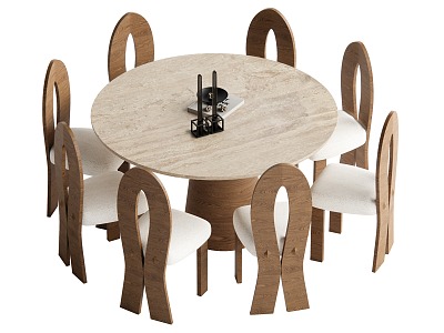 Quiet Wind Dining Table and Chair model