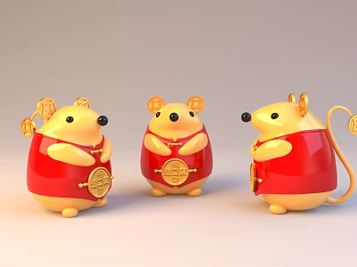 Modern toy rat 3d model Modern toy rat 3d model