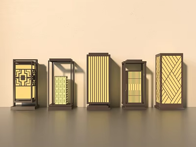 Landscape lights garden lights 3d model