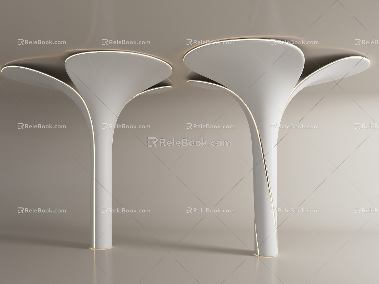 Modern Special-Shaped Pillar Petal Pillar Creative Package Pillar Decorative Pillar Shape Pillar 3d model