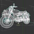 Vintage Brown Black Motorcycle Featuring Classic Seat Red Floor and Black Background