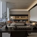 Modern Reception Room 3d model