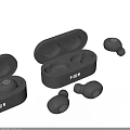 Wireless Earbuds With Open Charging Case And iQIYI Logo Design