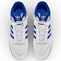 Adidas Classic High Top Shoes With White And Blue Three Stripes Design