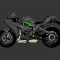 Motorcycle Two Wheels Motocross Motorcycle Road Race Motorcycle 3d model