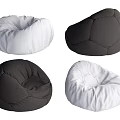 Modern Black And White Bean Bag Chairs With Various Design Styles