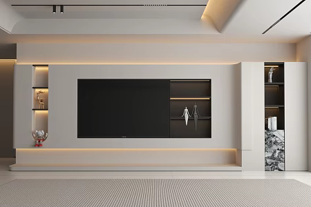 Modern TV Background Wall Italian TV Background Wall Minimalist TV Background Wall TV Background Wall Modern Living Room 3d model
