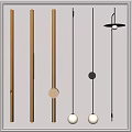 Modern Wall Lamps With Black And Gold Circular Design For Interior Decoration