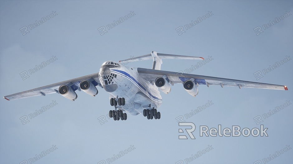 Il 76 transport tanker jet aircraft model