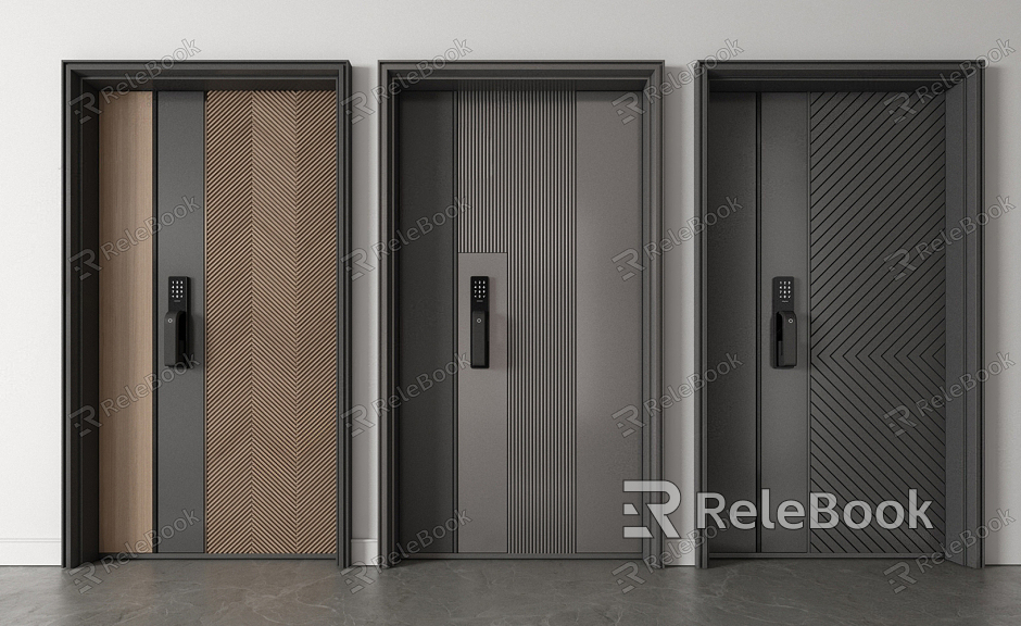 Modern security door entry door sub-mother door password door single door model