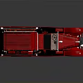 Vintage Red Fire Truck with Ladder Water Tank and Classic Structure