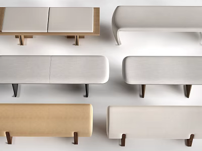 Modern Single Chair Designs With Various Upholstery Colors And Wooden Legs 3d model