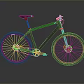 Sleek Modern Dark Bicycle Featuring Simple Frame And Large Shiny Wheels