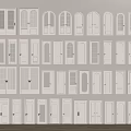 Various White Door Designs Featuring Arch Shapes And Glass Panels