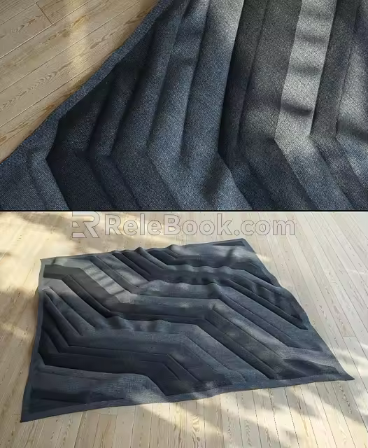 Square carpet 3d model